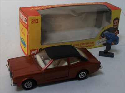 Lot 1238 - Corgi Toys 313 Ford Cortina in bronze, boxed...