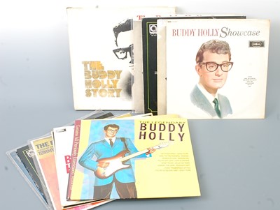 Lot 648 - Buddy Holly, a collection of fifteen LP's to...