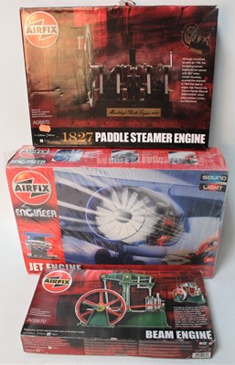 Lot 1047 - A group of 3 Airfix engine related kits as...
