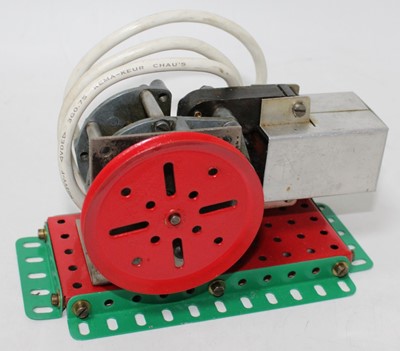 Lot 830 - Meccano display electric motor 240v, appears...