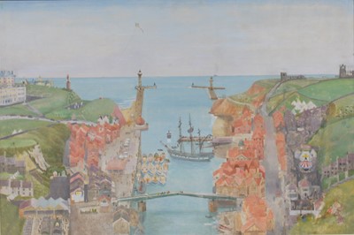 Lot 313 - Richard Eurich (1903-1992) - Whitby Harbour...