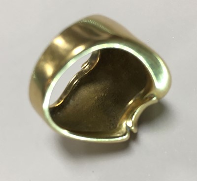 Lot 155 - A 1970s 18ct gold dress ring by Minas Spiridis,...