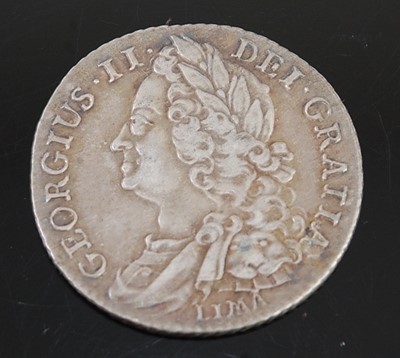 Lot 2099 - Great Britain, 1745 shilling, George II old...
