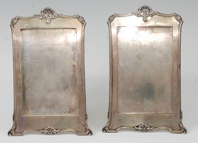 Lot 1149 - A pair of Mappin & Webb silver easel...