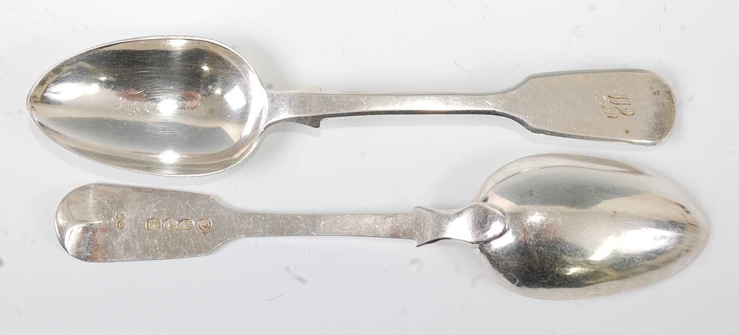 Lot 1157 - A set of six early Victorian silver dessert...