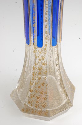 Lot 1093 - A Bohemian glass vase by Moser, circa 1900,...