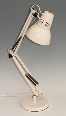 Lot 174 - A contemporary anglepoise style white painted...