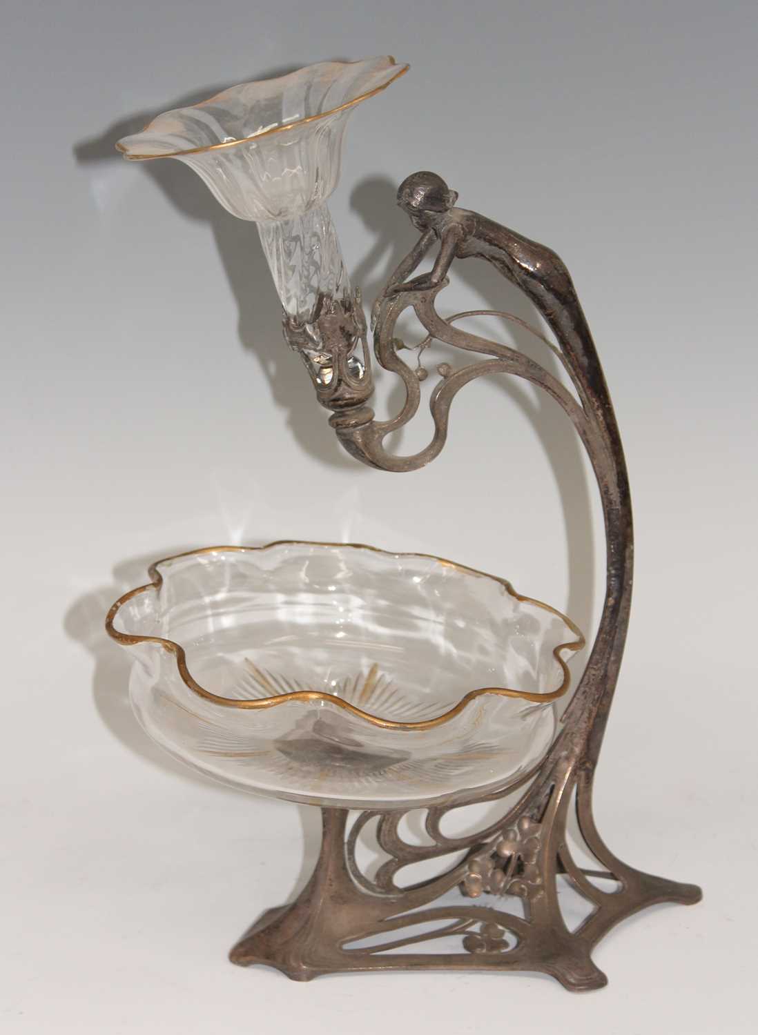 Lot 87 - A WMF Art Nouveau silver plated table...