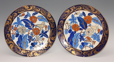 Lot 34 - A pair of large 1930s ceramic chargers...