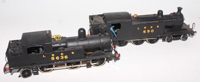 Lot 403 - Two Nu-Cast kit built LNER tank locos, both...