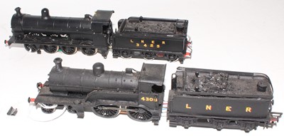 Lot 405 - Two kit built LNER locos and tenders, both...