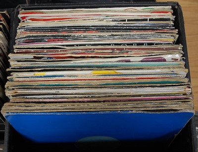 Lot 658 - Two boxes of miscellaneous 12" vinyl, albums...