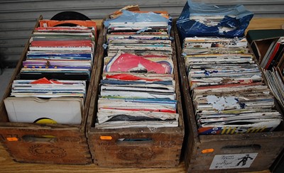 Lot 660 - A large collection of assorted 7" singles,...