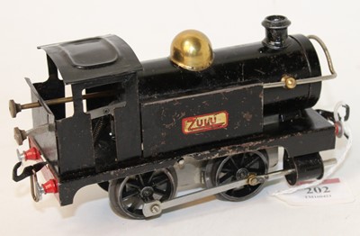 Lot 202 - 1922-3 No. 1 tank loco 'Zulu' plain black,...