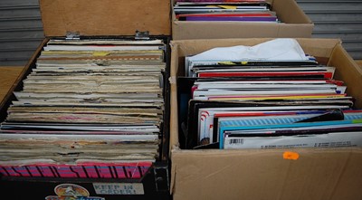 Lot 665 - A large collection of assorted 12" vinyl,...