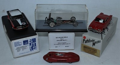 Lot 2085 - Four various white metal resin and diecast...