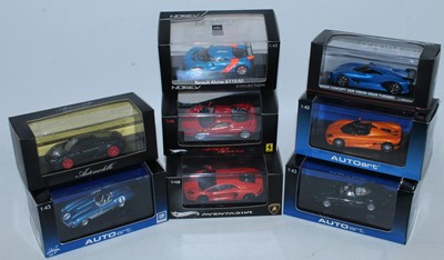 Lot 2088 - Eight various boxed 1/43 scale diecast racing...