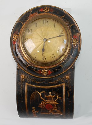 Lot 1352 - A circa 1900 chinoiserie black lacquered...