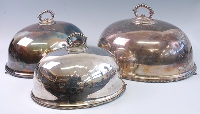 Lot 1171 - A set of five circa 1900 silver plated...