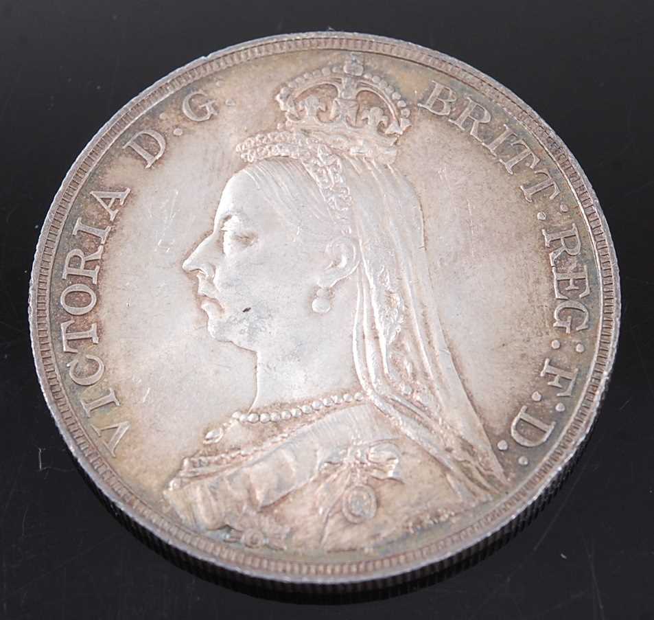 Lot 2114 - Great Britain, 1889 crown, Victoria jubilee...