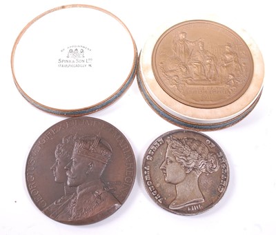 Lot 2171 - A George V 1911 Coronation medal, obv;...
