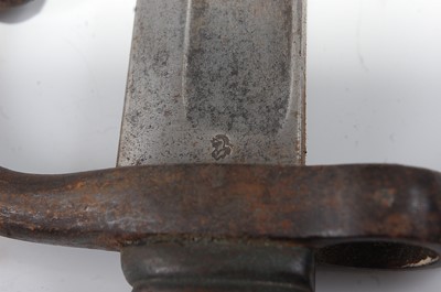 Lot 2250 - A French M1866 chassepot bayonet, the 57cm...