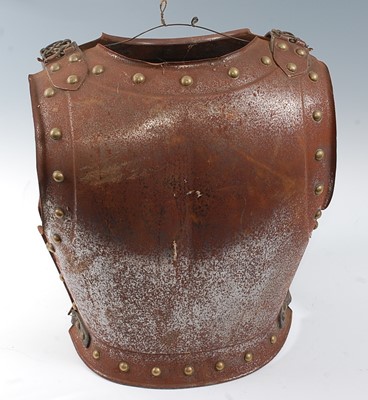 Lot 2401 - A 19th century French Cavalry cuirass, the...