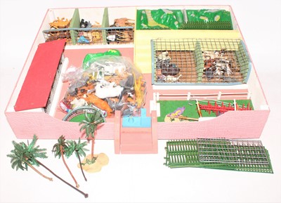 Lot 712 - Playcraft Zoo no.110 (wooden made) with a very...
