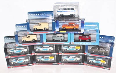 Lot 2349 - A group of 14 mainly Corgi Vanguard cars, to...