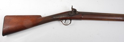 Lot 2532 - A 19th century percussion sporting gun, the...