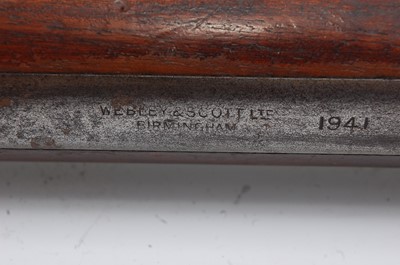 Lot 2281 - A WW II Webley & Scott bayonet training rifle,...
