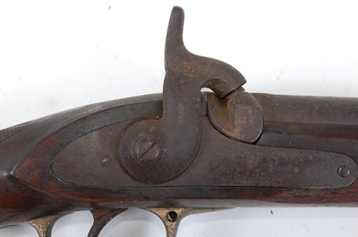 Lot 2284 - A 19th century percussion rifle, having an...
