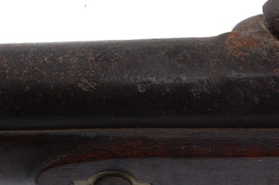 Lot 2284 - A 19th century percussion rifle, having an...