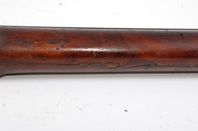 Lot 2285 - A large early 19th century flintlock rifle,...