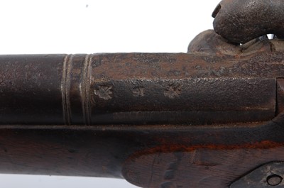Lot 2287 - A 19th century percussion rifle, having a 72cm...