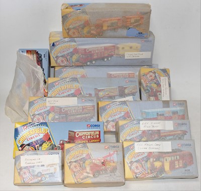 Lot 2415 - Corgi group of 13 boxed Chipperfields Circus...