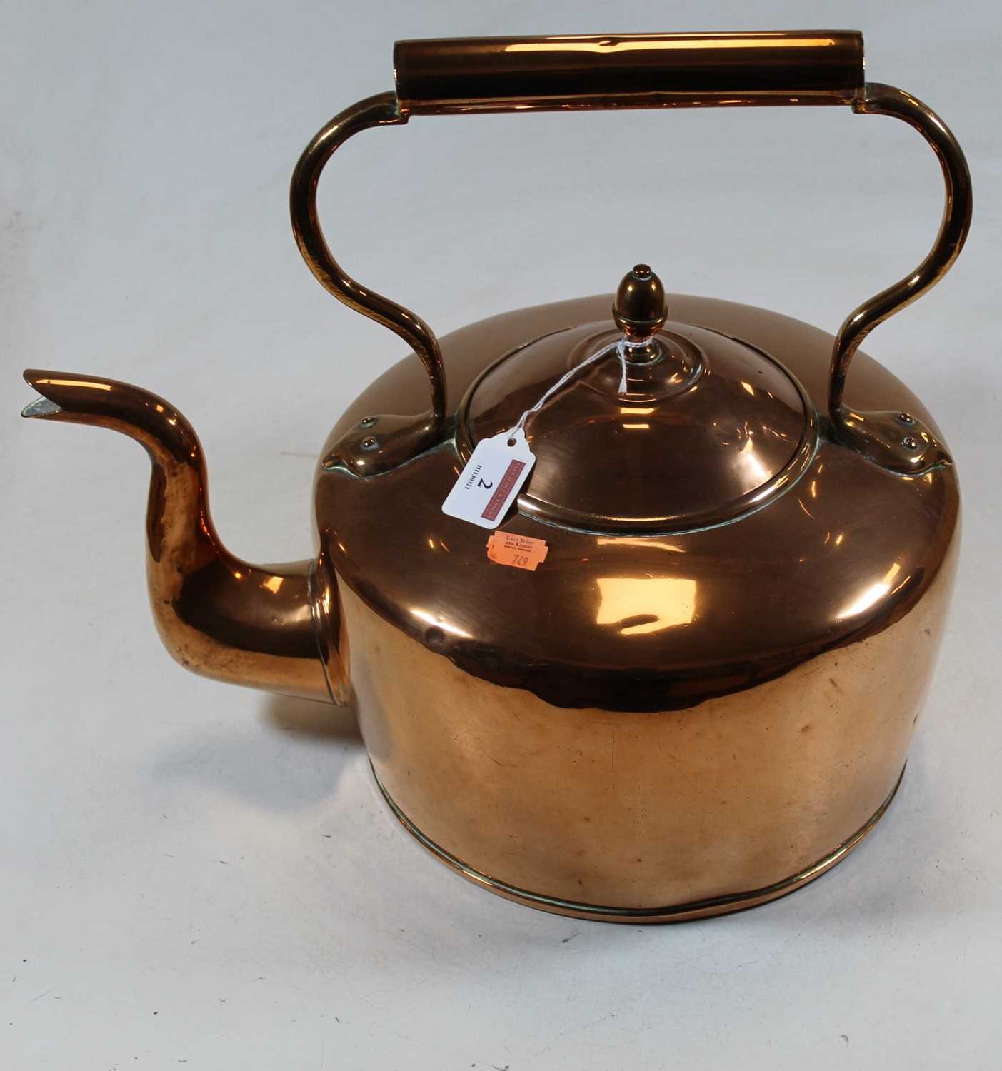 Lot 2 - A large early 20th century polished copper...