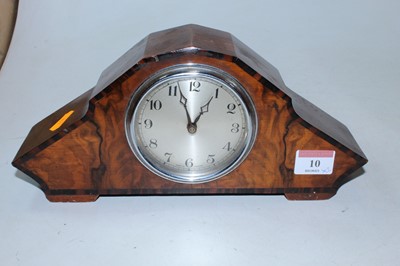 Lot 10 - An Art Deco walnut and rosewood crossbanded...