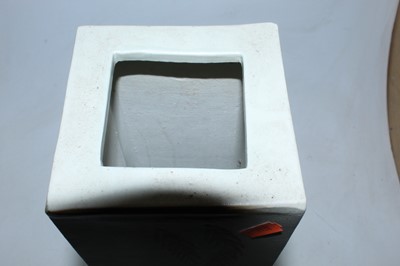 Lot 17 - A modern ceramic table lamp of baluster shape,...