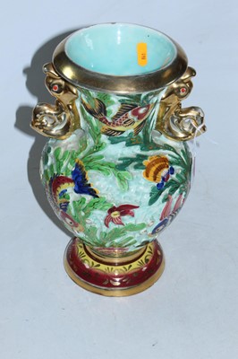 Lot 40 - A Vallauris pottery vase, relief decorated...