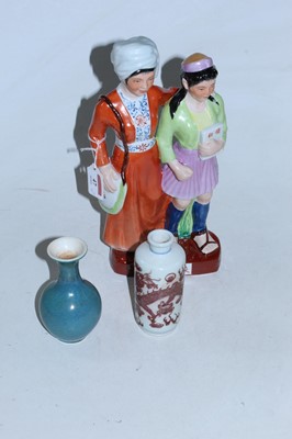 Lot 47 - A reproduction Chinese figure of mother and...