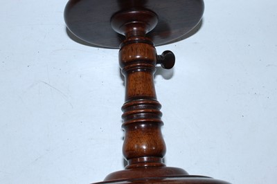 Lot 65 - A Victorian rosewood telescopic pedestal, the...
