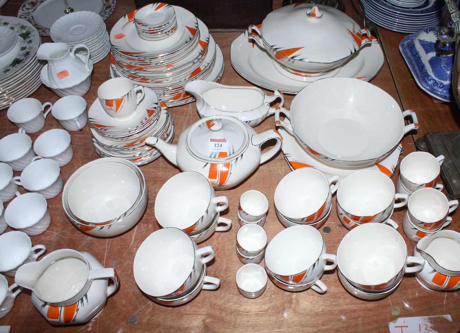 Lot 124 - An Art Deco Longston Staffordshire pottery...