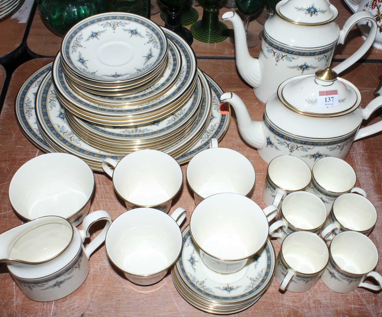 Lot 137 - A Mintons six place setting dinner and tea...