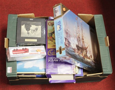 Lot 154 - A box of children's toys and games to include...
