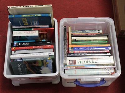 Lot 156 - Two boxes of miscellaneous, mainly hard back...