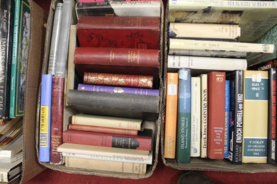 Lot 159 - Three boxes of miscellaneous books, mixed...