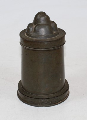 Lot 193 - A Victorian pewter icecream mould in three...