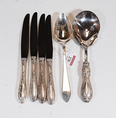 Lot 276 - A Tiffany & Co sterling silver serving spoon,...