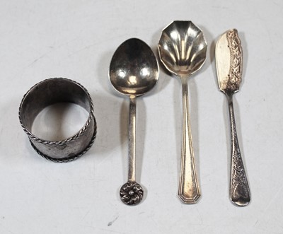 Lot 303 - An Arts & Crafts silver spoon, having a...